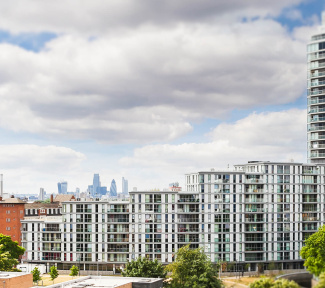 Distillery Crescent exterior, ©Galliard Homes.