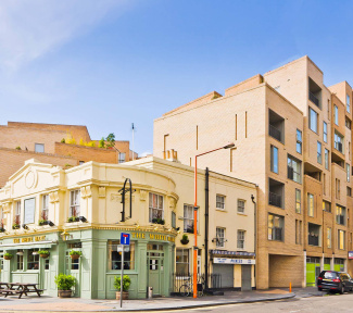 Bear Lane view from Great Suffolk Street, ©Galliard Homes.