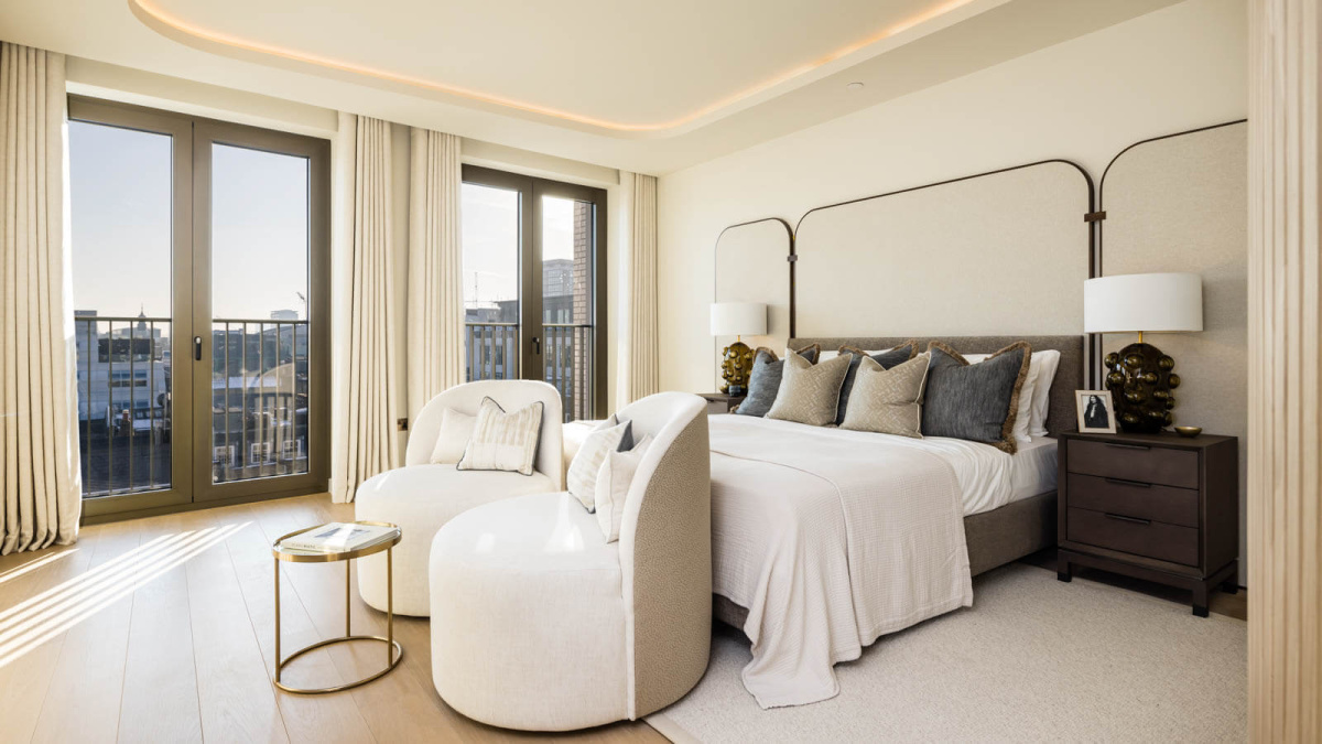 Bedroom at a TCRW SOHO penthouse ©Galliard Homes