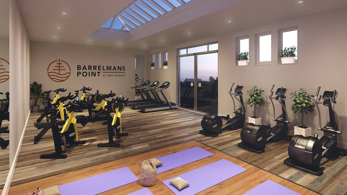 Barrelmans Point gym, computer generated image intended for illustrative use only, ©Wavensmere Barrelmans Point gym, computer generated image intended for illustrative use only, ©Wavensmere