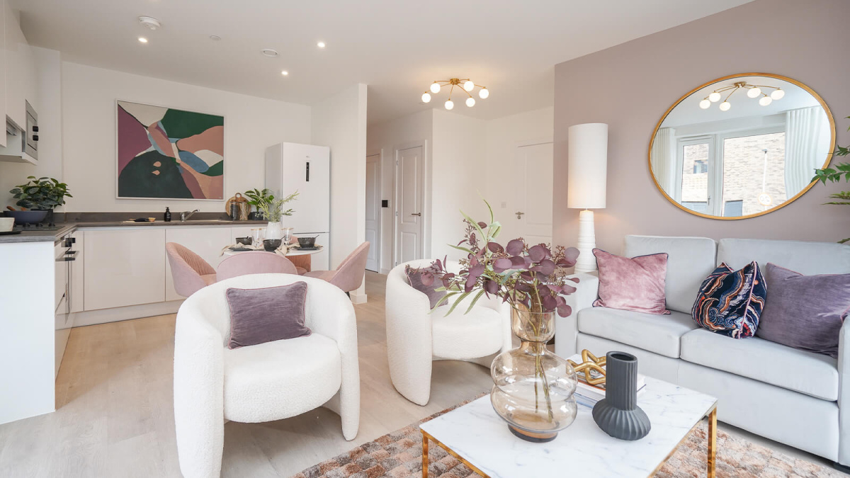 Open-plan living at Belgrave Village, ©Wavensmere