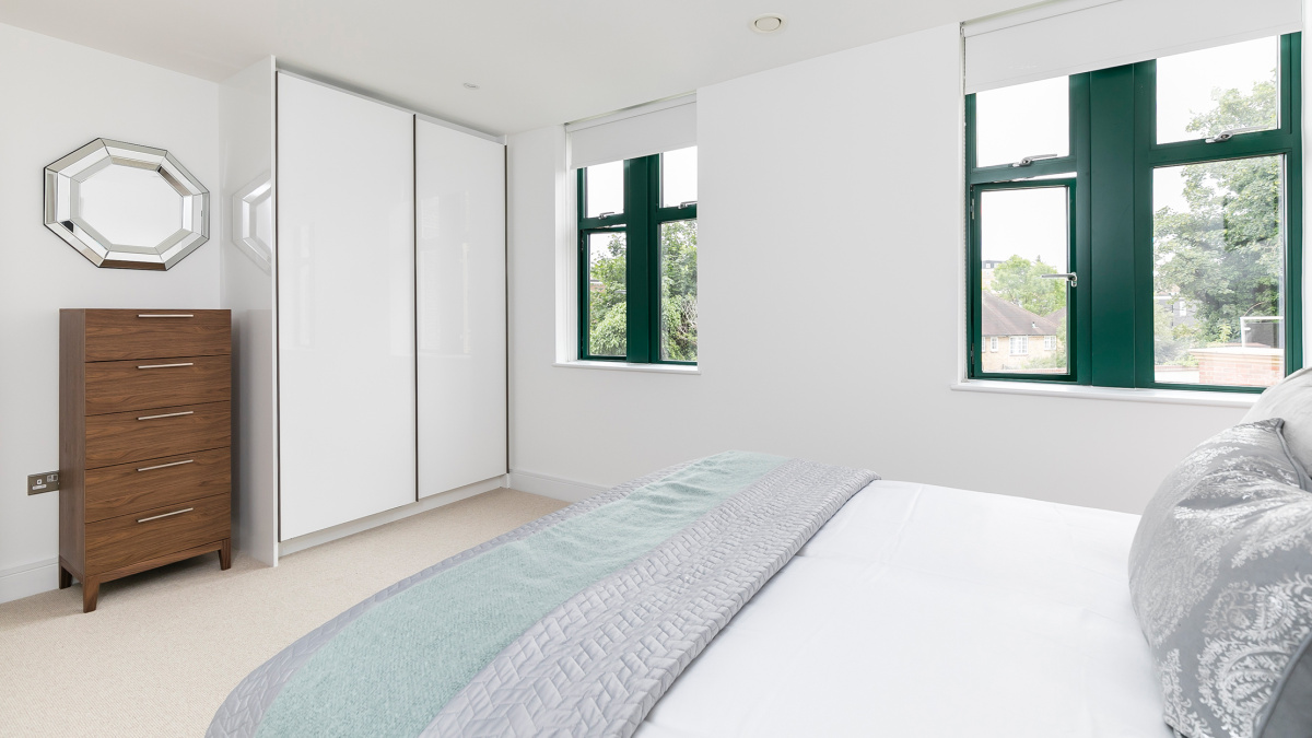 Bedroom at Crescent House, ©Galliard Homes.
