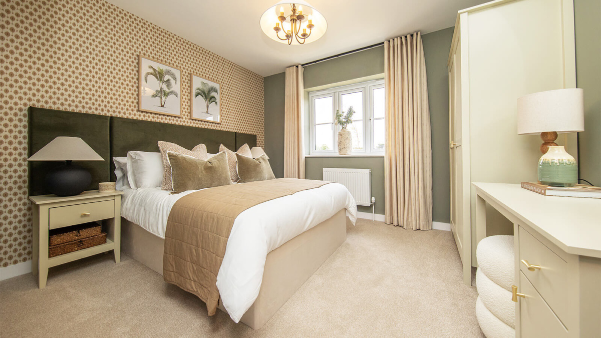 Bedroom two at Plot 37 Barrelmans Point ©Wavensmere