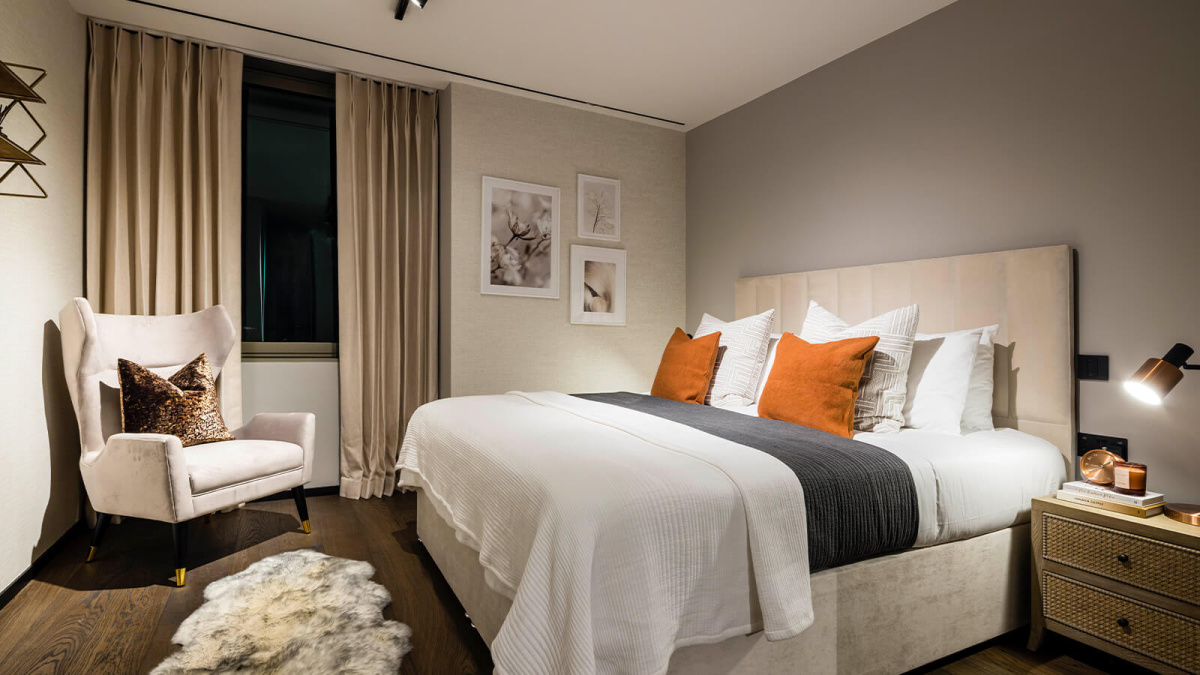 Bedroom at The Stage ©Galliard Homes