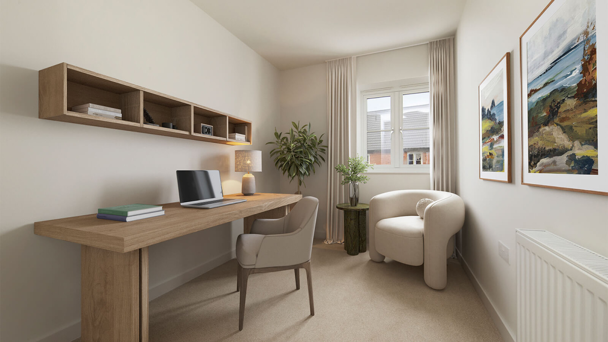 Study/third bedroom at Barrelmans Point, ©Wavensmere