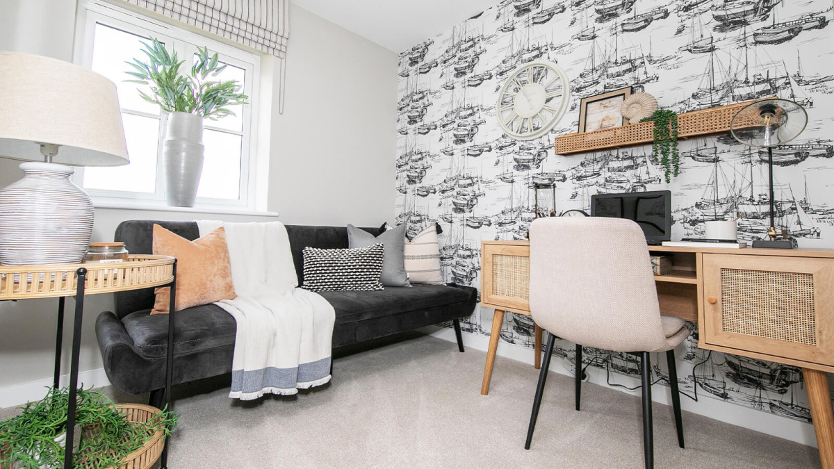 Bedroom 3 / Home office at Barrelmans Point, Shotley ©Wavensmere