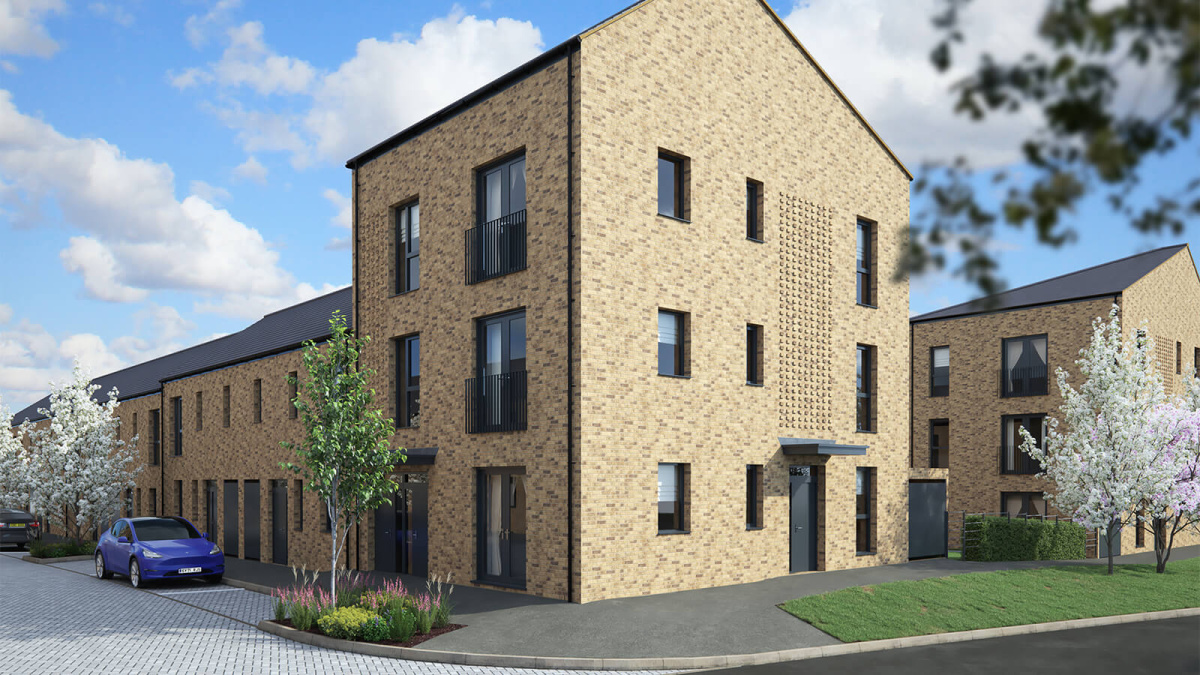 The Abram Apartment Type at Belgrave Village, computer generated image intended for illustrative use only, ©Wavensmere