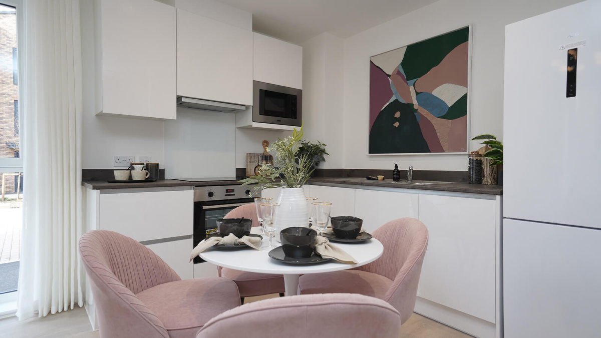 Kitchen area at Belgrave Village, ©Wavensmere