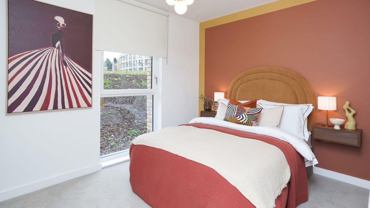 Primary bedroom at Belgrave Village, ©Wavensmere