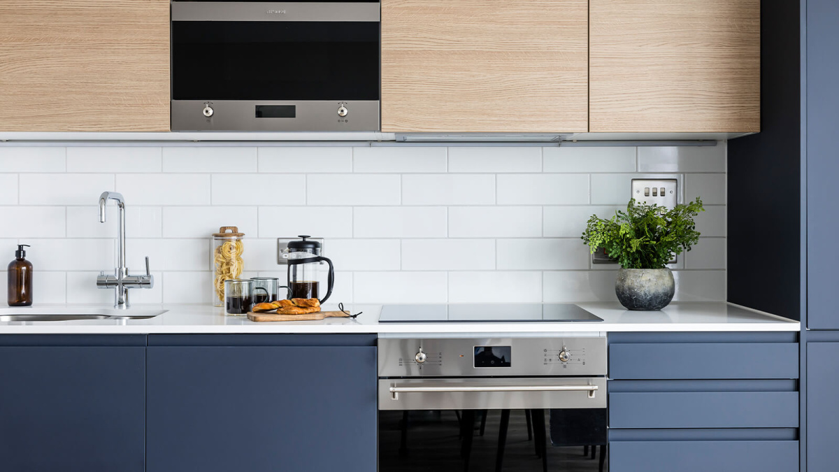 Kitchen area at Neptune Wharf ©Galliard Homes.