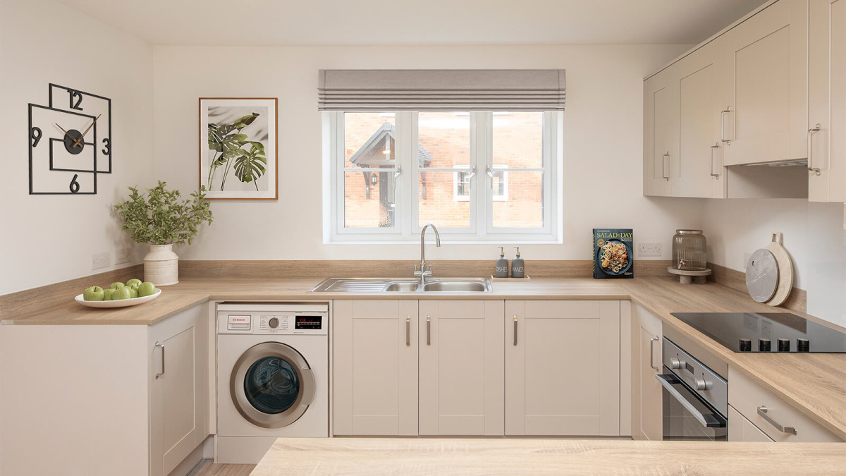 Open-plan kitchen at a 'Luttrell' Barrelmans Point house, ©Wavensmere