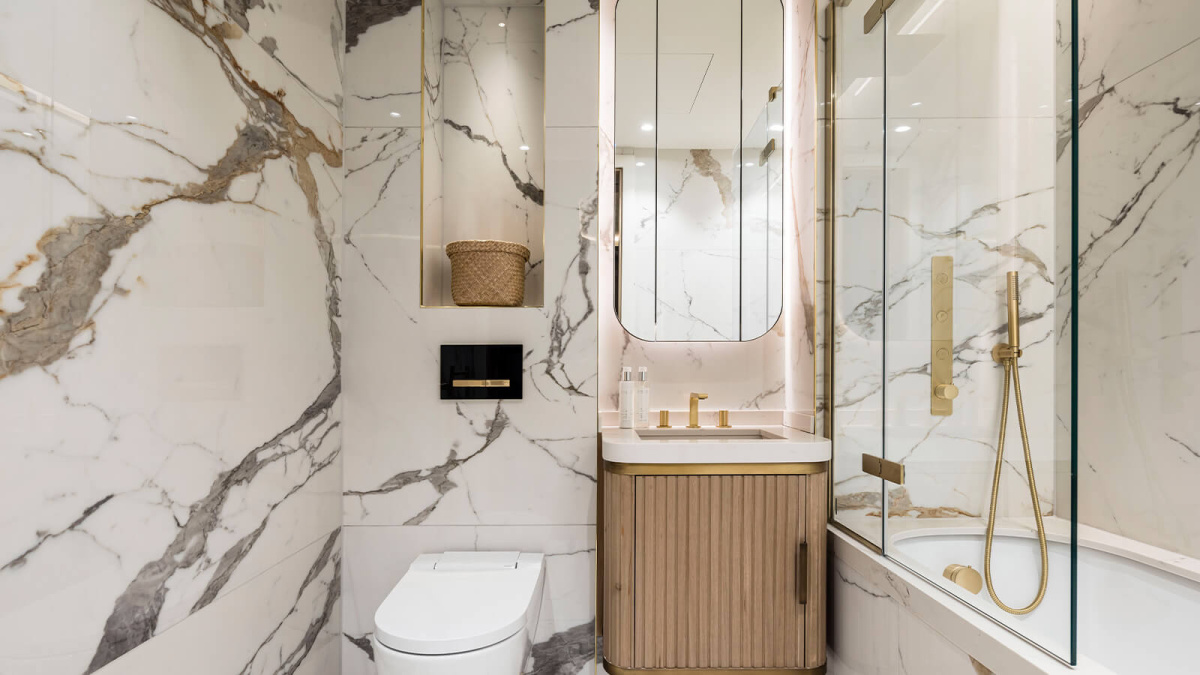 Bathroom at a TCRW SOHO penthouse ©Galliard Homes.
