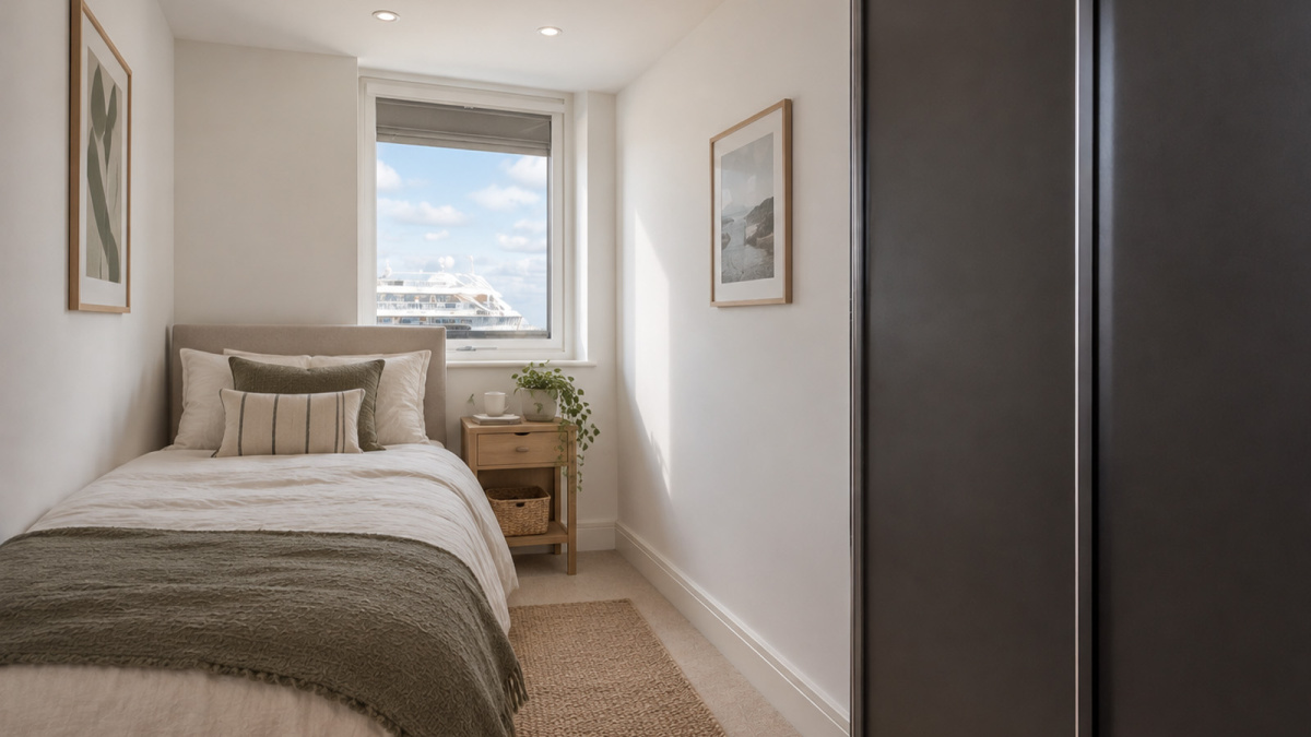Bedroom 2 of this apartment at New Capital Quay