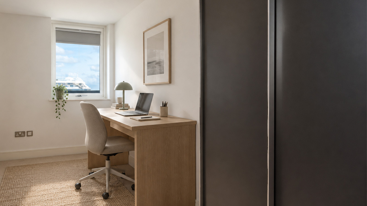 Bedroom 3 of this apartment at New Capital Quay