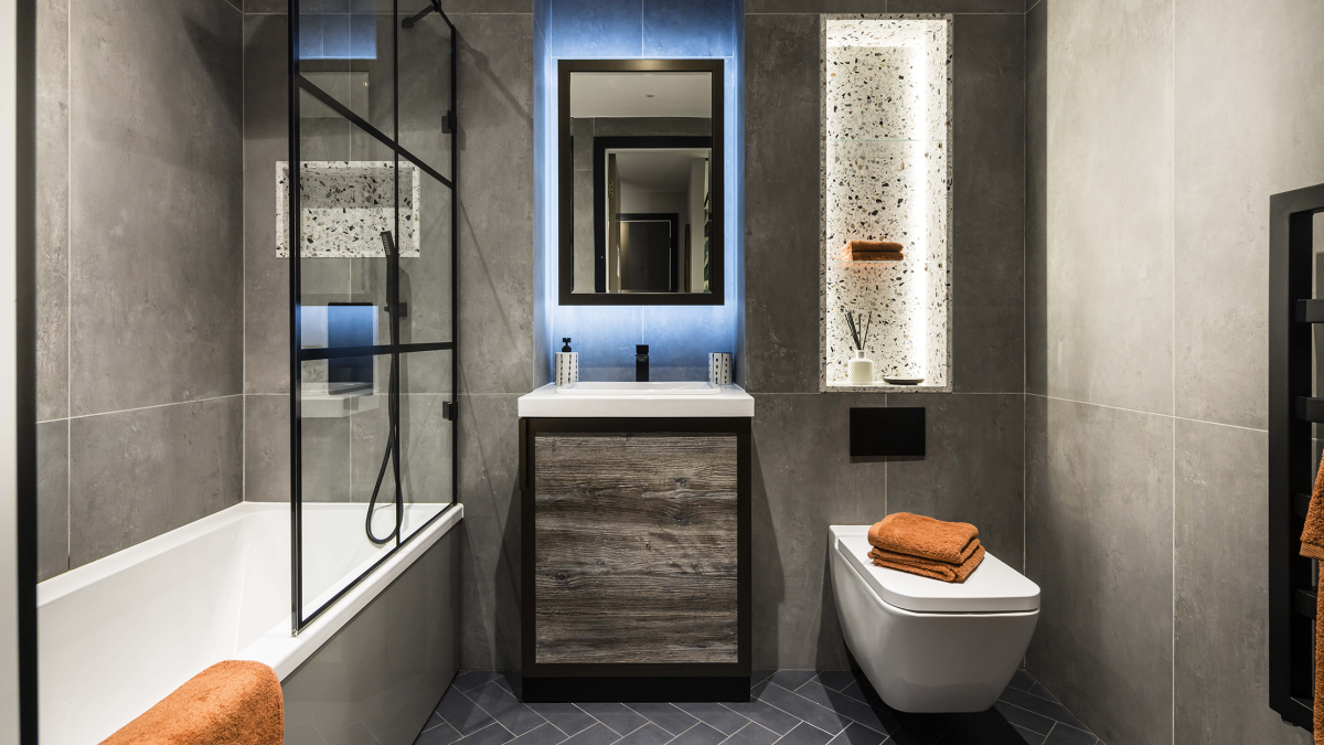 Bathroom at The Stage ©Galliard Homes