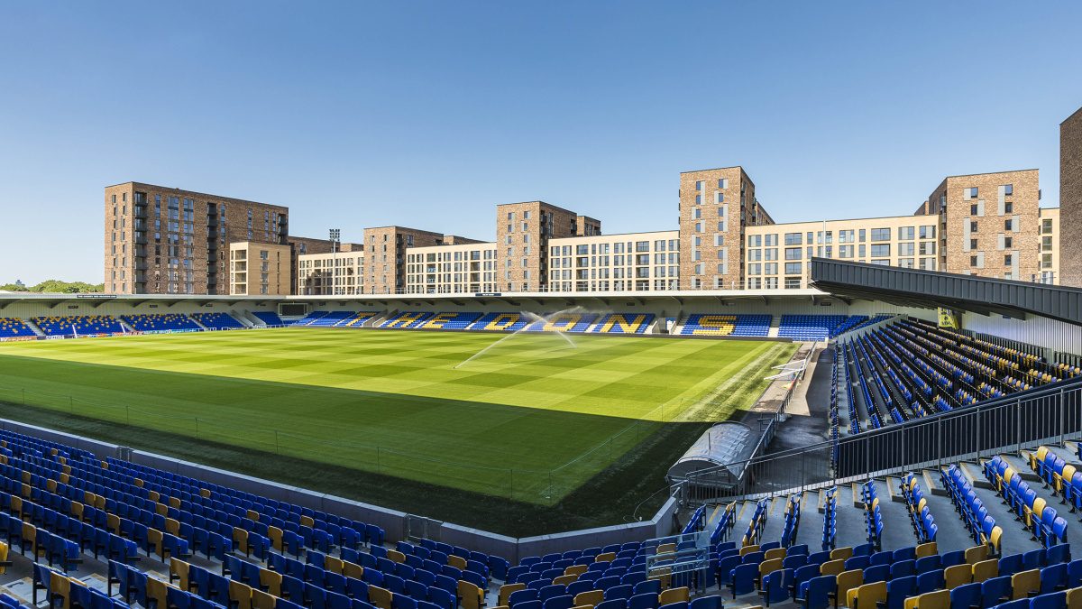 View from the AFC Wimbledon Stadium, ©Galliard Homes.