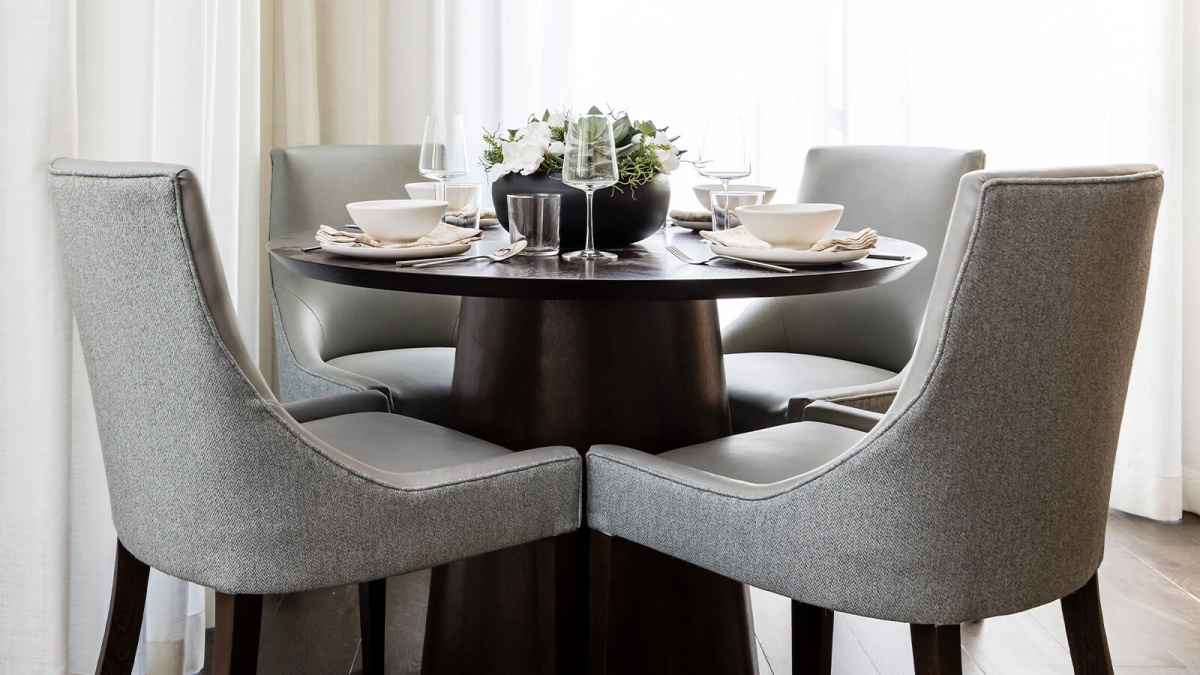 Dining area at a TCRW SOHO apartment ©Galliard Homes.
