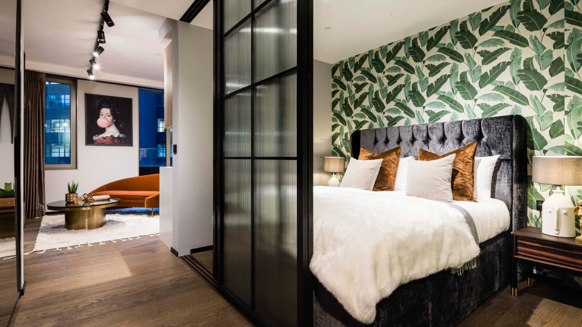 Bedroom at 212 The Stage, ©Galliard Homes.