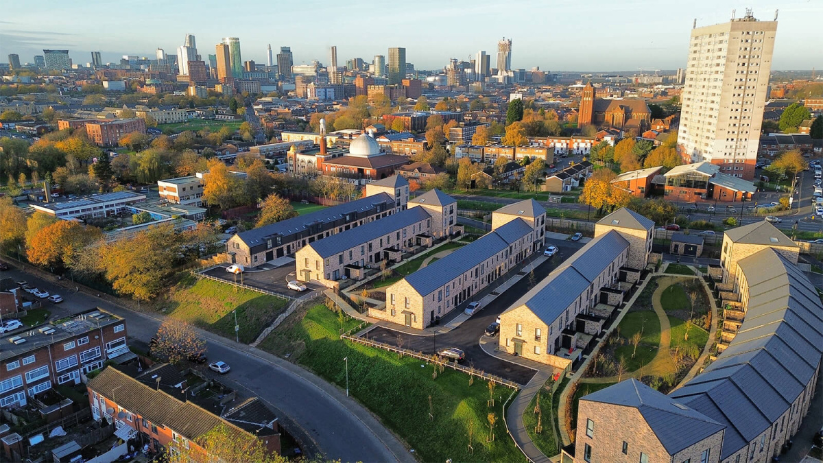 Aerial view of Belgrave Village, ©Wavensmere
