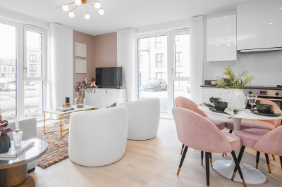 Open-plan living space at Belgrave Village, ©Wavensmere Open-plan living space at Belgrave Village, ©Wavensmere