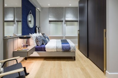 Bedroom at Islington Square, ©Galliard Homes. Bedroom at Islington Square, ©Galliard Homes.