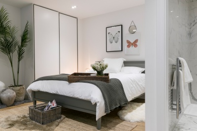 Bedroom at a Galliard Homes apartment, ©Galliard Homes. Bedroom at a Galliard Homes apartment, ©Galliard Homes.