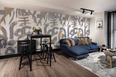 Open-plan kitchen, living and dining area in a Galliard Homes apartment, image intended for illustrative purposes only, ©Galliard Homes. Open-plan kitchen, living and dining area in a Galliard Homes apartment, image intended for illustrative purposes only, ©Galliard Homes.