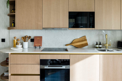 Kitchen area at a TCRW SOHO apartment ©Galliard Homes.