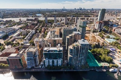 West facing views from terrace, ©Galliard Homes. West facing views from terrace, ©Galliard Homes.
