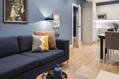 A typical living and dining area at a Galliard Homes show apartment, ©Galliard Homes. A typical living and dining area at a Galliard Homes show apartment, ©Galliard Homes.