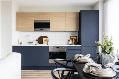 Kitchen at Neptune Wharf ©Galliard Homes.