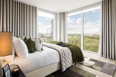 Bedroom at Neptune Wharf ©Galliard Homes.