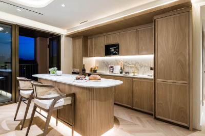 Kitchen area at a TCRW SOHO penthouse ©Galliard Homes