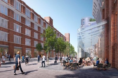 Islington Square, computer generated image intended for illustrative purposes only, ©Galliard Homes. Islington Square, computer generated image intended for illustrative purposes only, ©Galliard Homes.