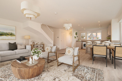 Open-plan living at a 'Luttrell' Barrelmans Point house, ©Wavensmere