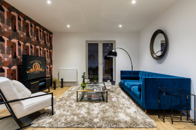 Living area in a Galliard Homes show apartment, ©Galliard Homes. Living area in a Galliard Homes show apartment, ©Galliard Homes.