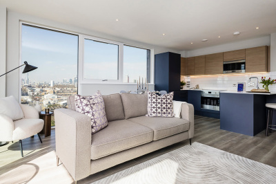 Open-plan area at Neptune Wharf, ©Galliard Homes Open-plan area at Neptune Wharf, ©Galliard Homes
