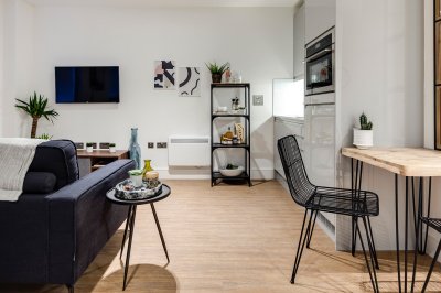 Living area at a Galliard Homes apartment, ©Galliard Homes. Living area at a Galliard Homes apartment, ©Galliard Homes.