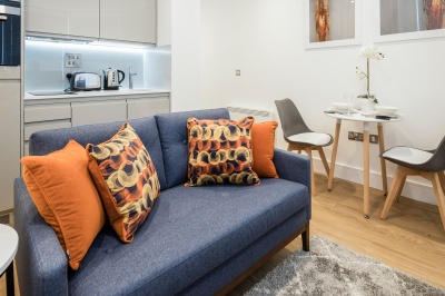 Open-plan kitchen and living area at a Galliard Homes apartment, ©Galliard Homes. Open-plan kitchen and living area at a Galliard Homes apartment, ©Galliard Homes.