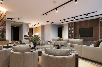 Reception room at 1906 The Stage, furniture superimposed for illustrative purposes only, ©Galliard Homes. Reception room at 1906 The Stage, furniture superimposed for illustrative purposes only, ©Galliard Homes.