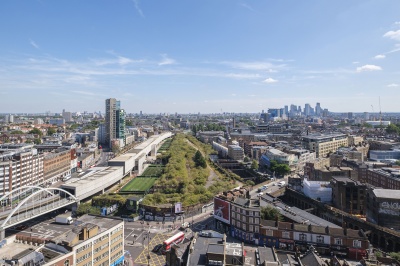 View from The Stage, image intended for illustrative purposes only, ©Galliard Homes. View from The Stage, image intended for illustrative purposes only, ©Galliard Homes.