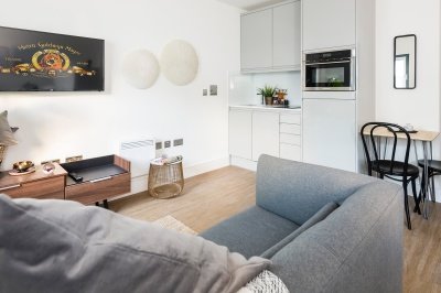 Living area at a Galliard Homes apartment, ©Galliard Homes. Living area at a Galliard Homes apartment, ©Galliard Homes.