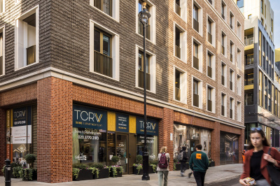 Exterior at TCRW SOHO ©Galliard Homes. Exterior at TCRW SOHO ©Galliard Homes.