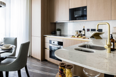 Living area at a TCRW SOHO apartment ©Galliard Homes. Living area at a TCRW SOHO apartment ©Galliard Homes.