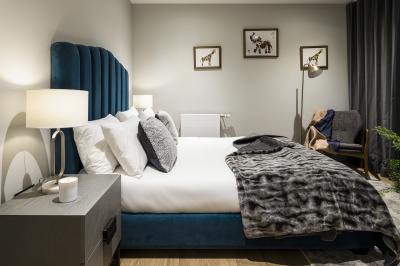 Bedroom at a Wimbledon Grounds apartment, ©Galliard Homes. Bedroom at a Wimbledon Grounds apartment, ©Galliard Homes.