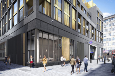 TCRW SOHO exterior; computer generated image intended for illustrative purposes only, ©Galliard Homes. TCRW SOHO exterior; computer generated image intended for illustrative purposes only, ©Galliard Homes.