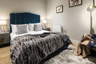Bedroom area at a Wimbledon Grounds apartment, ©Galliard Homes. Bedroom area at a Wimbledon Grounds apartment, ©Galliard Homes.
