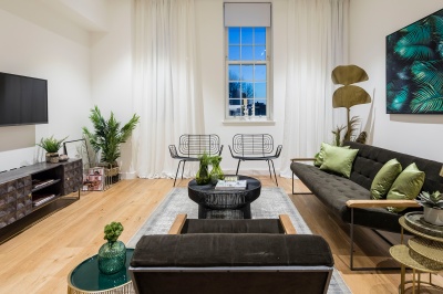 Living area at Islington Square, ©Galliard Homes. Living area at Islington Square, ©Galliard Homes.