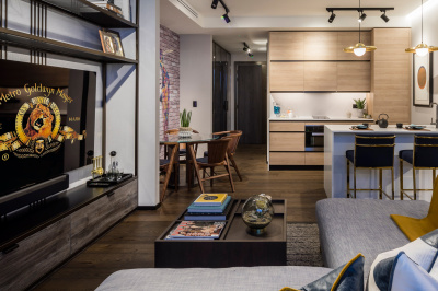 Open-plan kitchen, living and dining area at The Stage; image intended for illustrative purposes only, ©Galliard Homes. Open-plan kitchen, living and dining area at The Stage; image intended for illustrative purposes only, ©Galliard Homes.