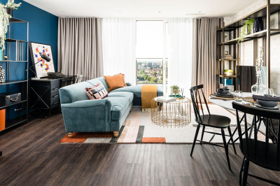 A typical kitchen, living and dining area at a Galliard Homes Highlife Collection show apartment, ©Galliard Homes. A typical kitchen, living and dining area at a Galliard Homes Highlife Collection show apartment, ©Galliard Homes.